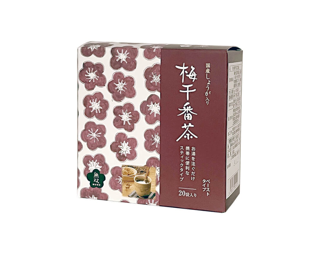 国産生姜入り梅干番茶スティック