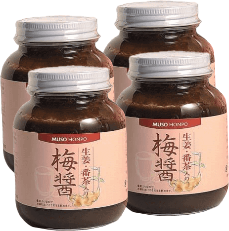 定番・生姜番茶入り梅醤4個セット